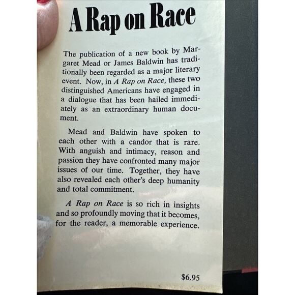 A Rap on Race - Margaret Mead & James Baldwin - 1971 First Edition - Picture 3 of 6